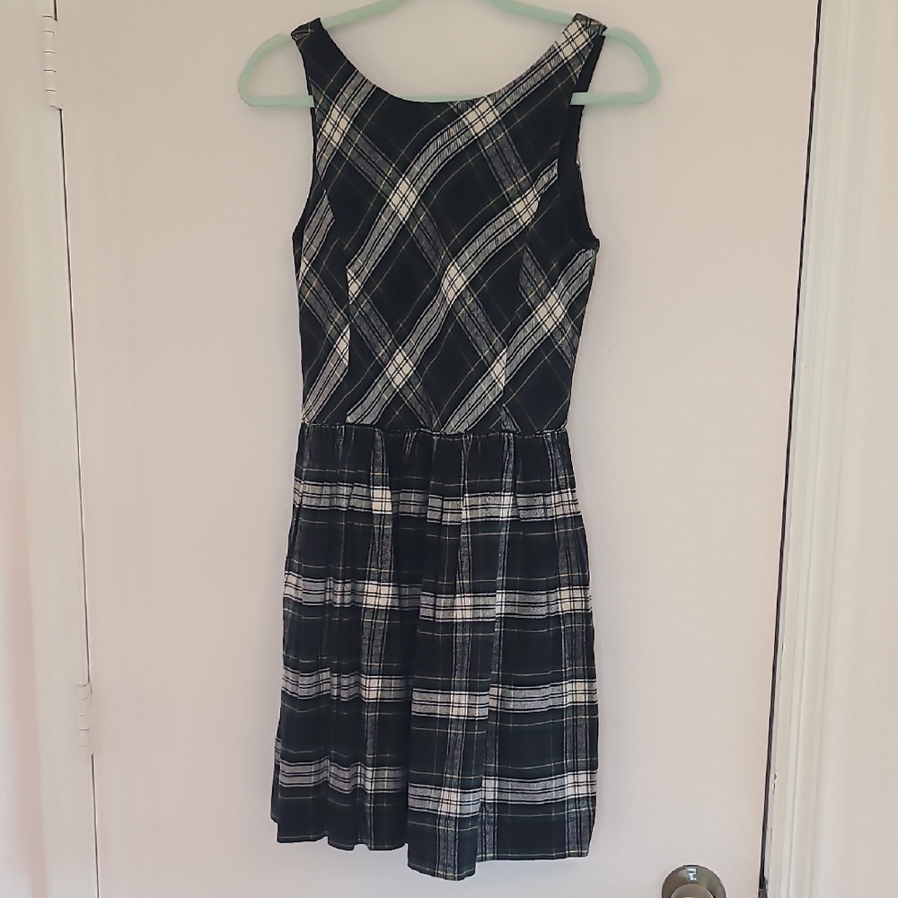 Ralph Lauren - Girl Dress green/navy blue plaidl size 16